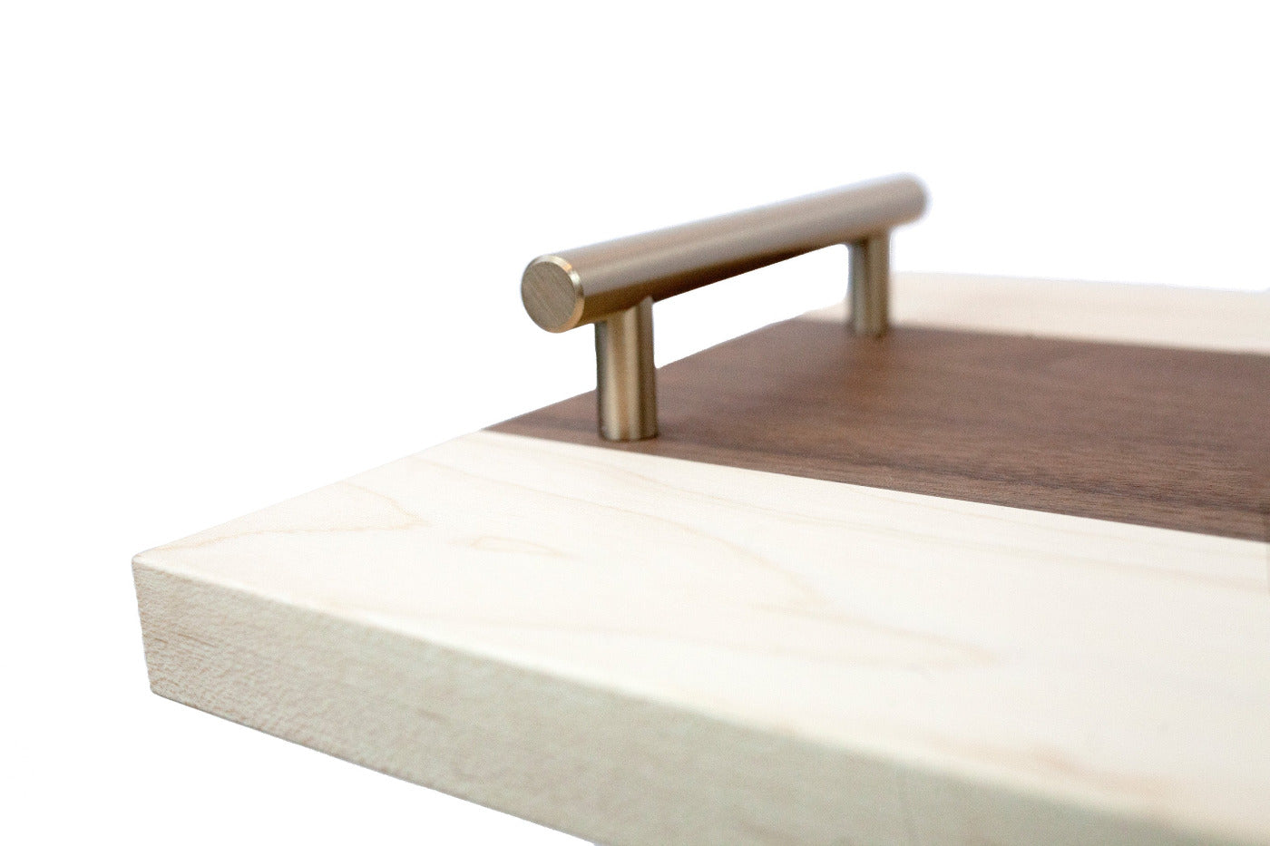 What charcuterie board dreams are made of. This solid hardwood Maple & Walnut serving tray is a versatile and functional work of art.